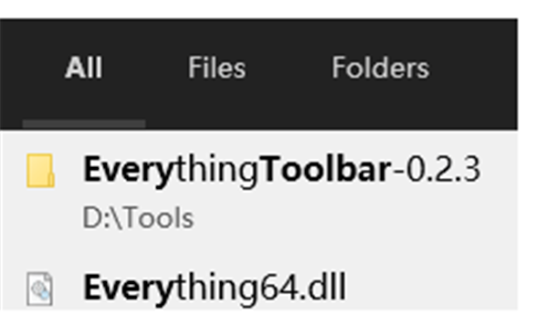 Everything Toolbar