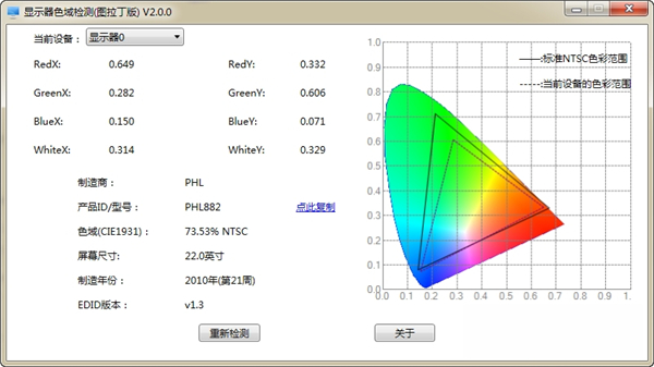 显示器色域检测工具