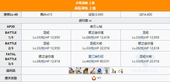 FGO唠唠叨叨最终本能寺自由本战役训练上级配置