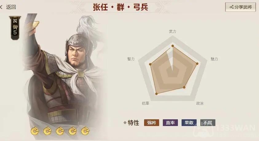 三国志战棋版张任怎么样-武将张任强度分析和战法推荐及介绍